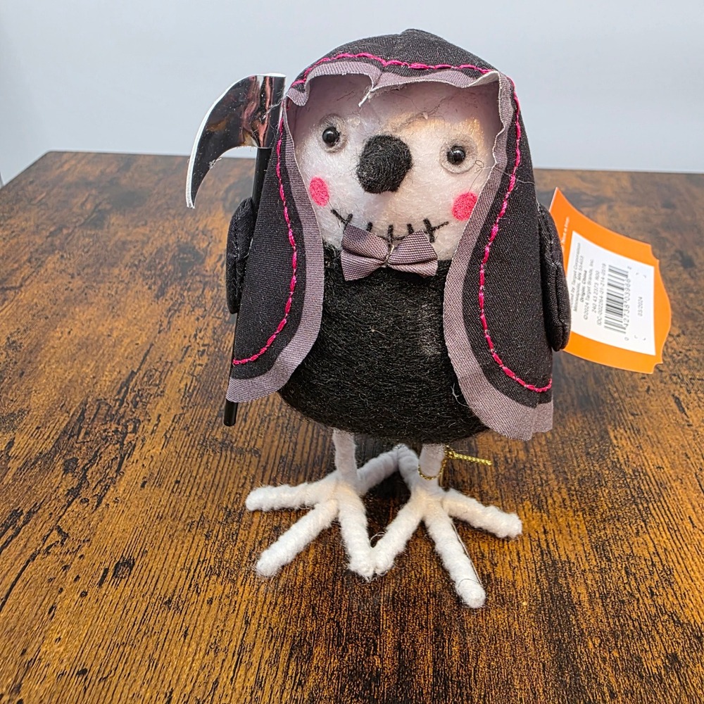 Hyde and Eek! "Hoodie" Halloween Featherly Friends Grim Reaper‎ Bird 2024 New